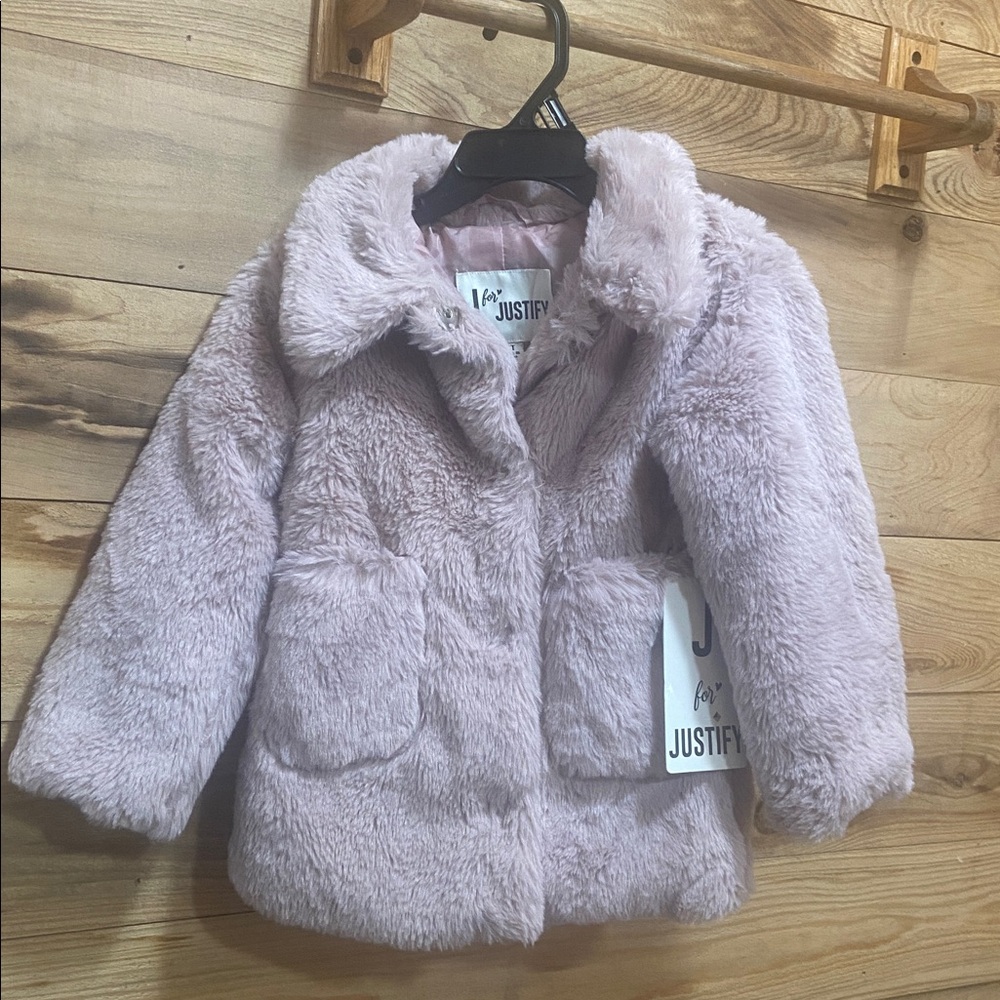 Justify Lilac Faux Fur Jacket
